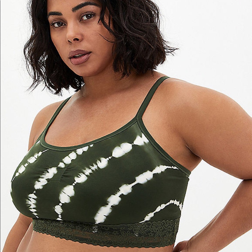 Torrid Olive Lightly Padded Seamless Bralette 5